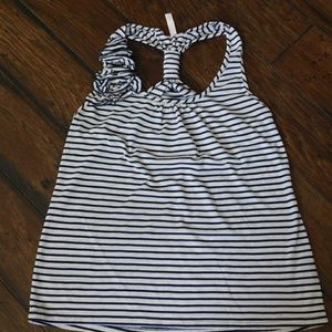 Blue and white stripes xhilaration top